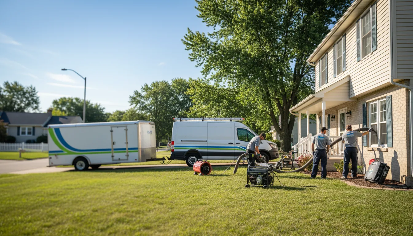 Flooded Basement Restoration And Cleanup With Repair in Saint Anne, IL near me